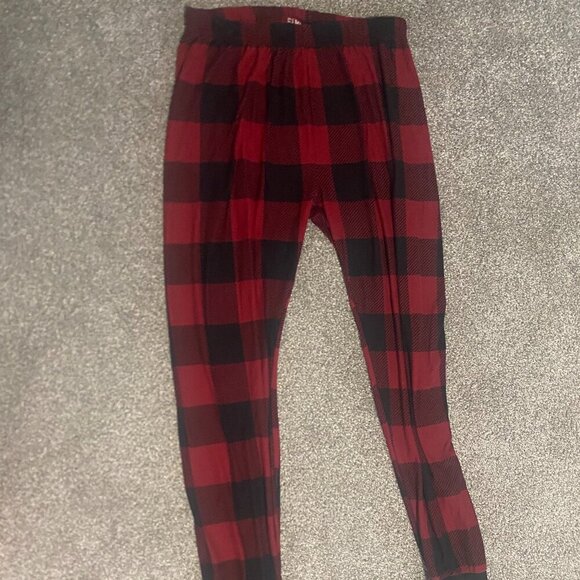 Fammy Jammies Flannel Red Plaid Pajama Pj Lounge Comfy Pants Women's Size Medium - Picture 2 of 4
